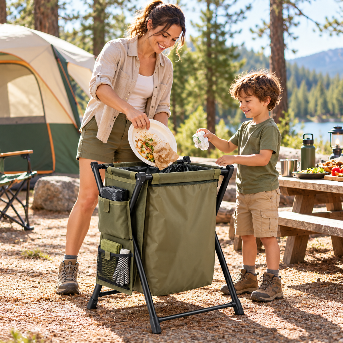 Portable Camping Waste Management Station
