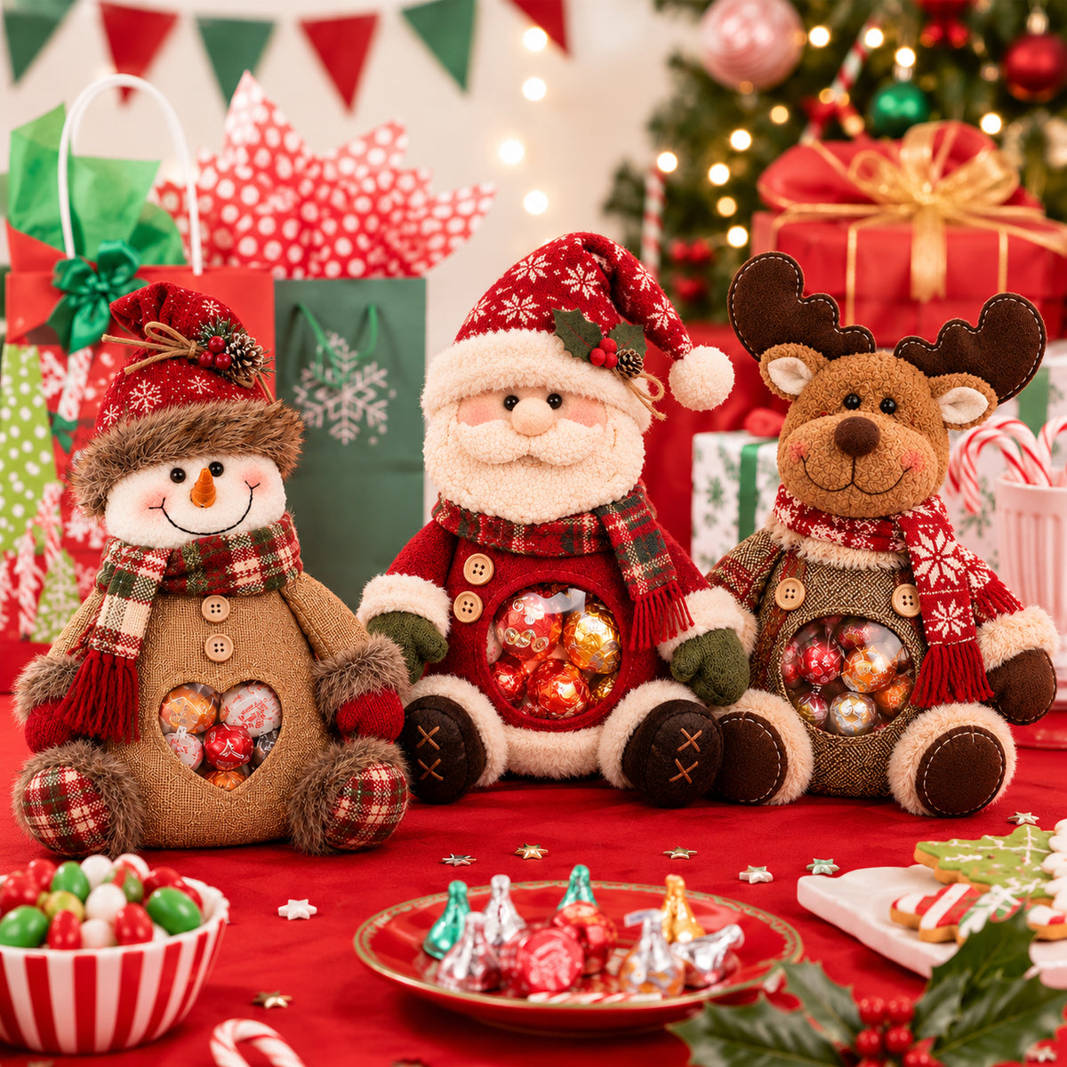 🎉🎅Christmas gift bags with zipper closure🎁