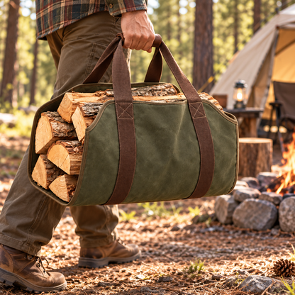 Premium Portable Firewood Storage Carrier
