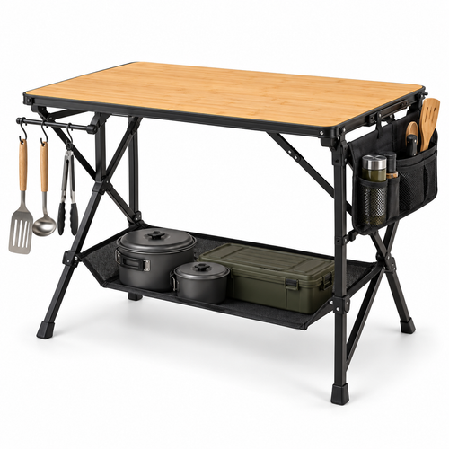 Foldable Outdoor Food Prep Station