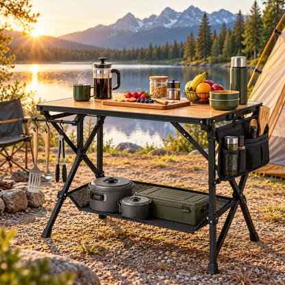 Foldable Outdoor Food Prep Station