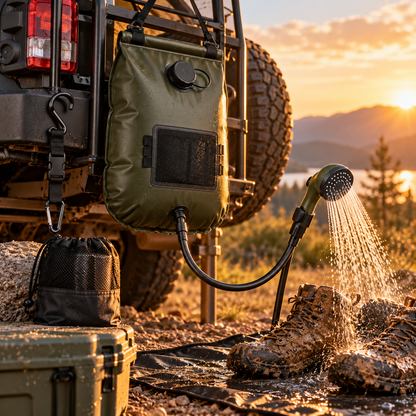 Portable Solar Camping Shower Station