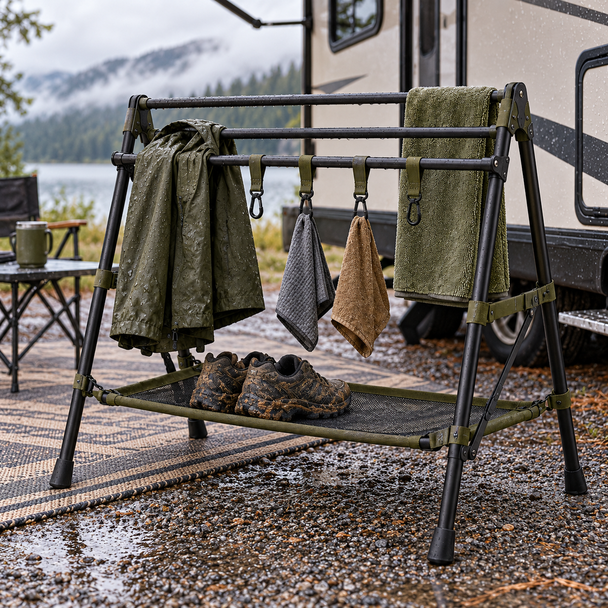 Foldable Camping Gear Drying Rack